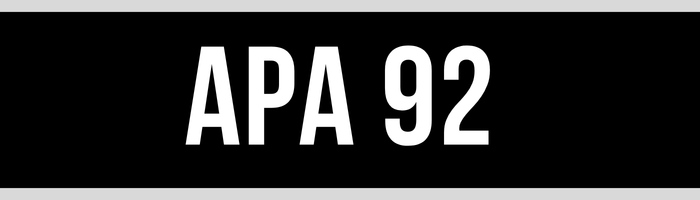 APA 92